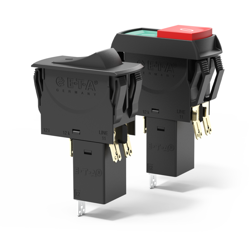 Typ 3120-N…-…M1-… von E-T-A:  thermisch-magnetischer Kombi-Schutzschalter 